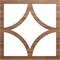 Ekena Millwork Statesman Wood Fretwork Pierced Ceiling Medallion, Walnut, 36"OD x 23"ID x 3/8"T CMWP36X36X0375STWA - alternate 1